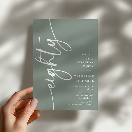 Invitation Script Quatre-vingts Ans