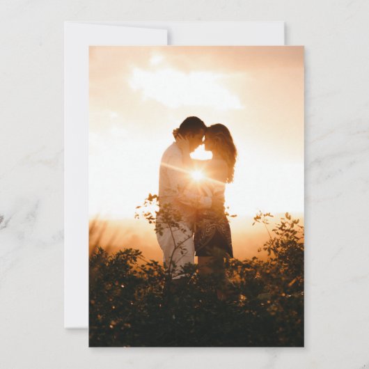 Invitation Script Rétro Boho Arc-en-ciel Rien de Fantasque Ju (Dos)