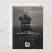 Invitation Script romantique Mariage photo Tout en un (Dos)
