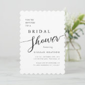 Invitation Script romantique moderne Fête des mariées de sain (Debout devant)