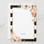 Invitation Script romantique Terracotta Mariage Floral (Dos)