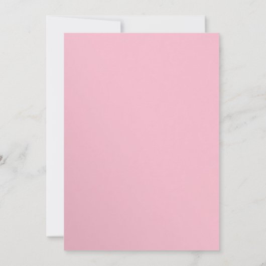 Invitation Script rose élégant Quarante 40e anniversaire adul (Dos)