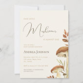 Invitation Script rustique Baby shower de forêt de petits cha (Devant)