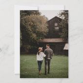 Invitation Script Signature Mariage de photos du coeur (Dos)