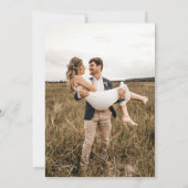 Invitation Script Simple Moderne Avec Mariage Minimaliste Pho (Dos)