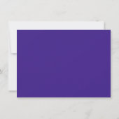 Invitation Script simple violet | Baby shower royal du raisin (Dos)