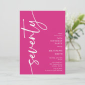 Invitation Script Soixante-dixième Anniversaire (Debout devant)