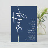 Invitation Script Soixantième Anniversaire (Debout devant)