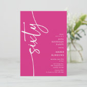 Invitation Script Soixantième Anniversaire (Debout devant)