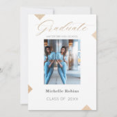 Invitation Script tendance Lycée secondaire de deuxième cycle (Devant)