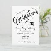 Invitation Script tendance Modernisation Minimaliste Photo Gr (Debout devant)