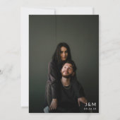 Invitation Script Terracotta moderne Photo Code QR Mariage (Dos)