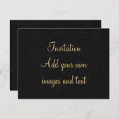 Invitation Script Tourbillonnant personnalisé Ethan Gold sur  (Devant / Derrière)