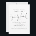 Invitation Script Vingt-et-unième fête d'anniversaire<br><div class="desc">Script élégant Vingt-et-unième fête d'anniversaire. Le Twenty First est aménagé dans un style d'écriture moderne. Personnalisez facilement le reste du texte à vous.</div>
