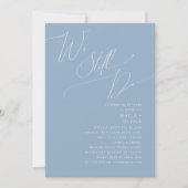 Invitation Script Whimsical | Bleu Nous Faisons Toujours Vo R (Devant)
