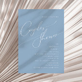 Invitation Script Whimsical | Douche Dusty Blue Couples