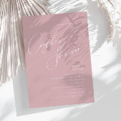 Invitation Script Whimsical | Douche Dusty Rose Couples