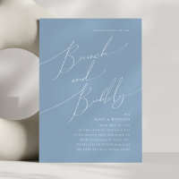 Script Whimsical | Dusty Blue Brunch et Bubbly