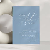 Invitation Script Whimsical | Dusty Blue Mariage