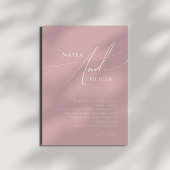 Invitation Script Whimsical | Dusty Rose Mariage