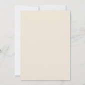 Invitation Script Whimsical Moderne Beige Un Jour (Dos)