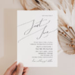 Invitation Script Whimsical Rien de fantaisie Juste Amour Mar<br><div class="desc">Ce scénario fantaisiste rien de fantaisiste juste faire-part de mariage d'amour est parfait pour votre classique simple noir et blanc minimaliste mariage boho moderne. Le design se compose de calligraphie élégante, délicate et romantique écrite à la main et de typographie chic et formelle. Le look se marie bien avec n'importe...</div>