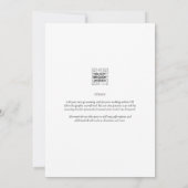 Invitation Scripts or blanc classique pour impression ou Mari (Dos)