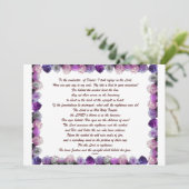 Invitation Scripture, Psaume 11, Purple Roses (Debout devant)