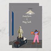 Invitation Sculpté par Love mariage (Devant / Derrière)