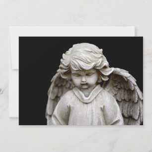 Invitation Sculpture de l'Ange Cupidé, Mémorial, Condolence