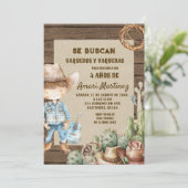 Invitation Se Buscan Recherché Espagnol Occidental Cowboy Ann (Debout devant)