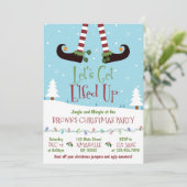 Invitation Se lasser de l'invitation de Noël (Debout devant)