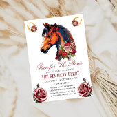 Invitation se présenter à l'invitation du Derby Party rose