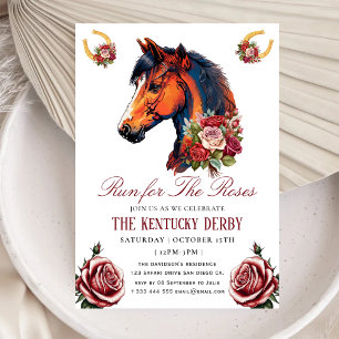 Invitation se présenter à l'invitation du Derby Party rose