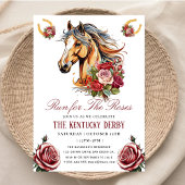 Invitation se présenter à l'invitation du Derby Party rose