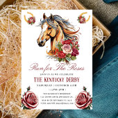 Invitation se présenter à l'invitation du Derby Party rose