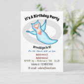 Invitation Sea angel cartoon (Debout devant)