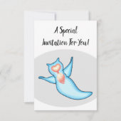 Invitation Sea angel cartoon (Dos)