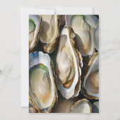 Invitation Sea Beach Huître de perles de fruits de mer 30e an (Dos)