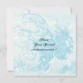 Invitation SEA DRAGON bleu violet violet jaune noir (Dos)