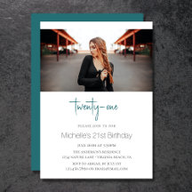 Sea Green Design moderne Photo 21e anniversaire