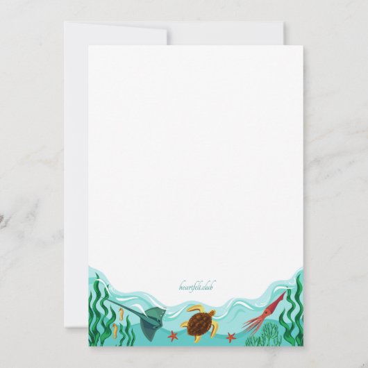 Invitation Sea Life (Dos)