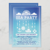 Invitation Sea Party (Devant / Derrière)