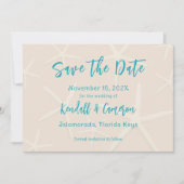 Invitation Sea Stars Starfish Sauvez les dates (Devant)