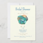 Invitation Sea Turtle Glam Réception de Mariage  (Devant)