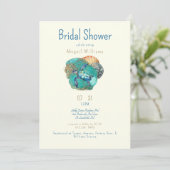 Invitation Sea Turtle Glam Réception de Mariage  (Debout devant)