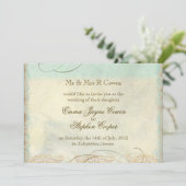 Invitation Sea Turtle Modern Coastal Ocean Beach Swirls (Debout devant)