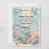 Invitation Sea You Soon Baby Shower (Devant)