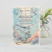 Invitation Sea You Soon Baby Shower (Debout devant)