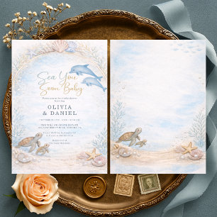 Invitation Sea You Soon Fête de Bébé pour Couples